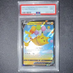 Pokemon 2021 Flying Pikachu V 006/025 Celebrations PSA 9 Ultra Rare Holo - Image 3