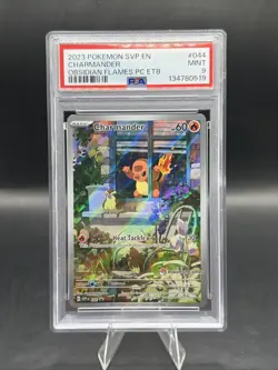 Obsidian Flames Charmander Pokemon Center Stamp ETB Promo SVP 044 PSA 9 - Image 1