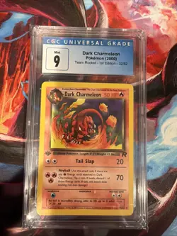 Dark Charmeleon, Pokemon (2000) Team Rocket - 1st Edition - 32/82 CGC 9 Mint - Image 1