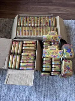 Pokemon 151 Empty Mini Tins Bulk Lot 100+ Read Description - Image 1