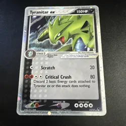 Pokemon TCG Tyranitar EX Pop Series 1 Holo Ultra Rare Card READ DESCRIPTION - Image 1