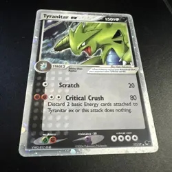 Pokemon TCG Tyranitar EX Pop Series 1 Holo Ultra Rare Card READ DESCRIPTION - Image 2