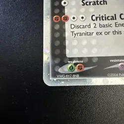 Pokemon TCG Tyranitar EX Pop Series 1 Holo Ultra Rare Card READ DESCRIPTION - Image 3