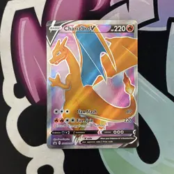 Charizard V - SWSH050 - Full Art Black Star Ultra Rare Promo - Pokemon Card - Image 1