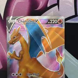 Charizard V - SWSH050 - Full Art Black Star Ultra Rare Promo - Pokemon Card - Image 3