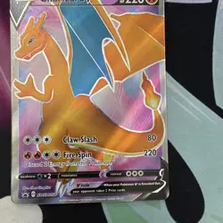 Charizard V - SWSH050 - Full Art Black Star Ultra Rare Promo - Pokemon Card - Image 4