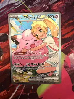Full Art Pokemon Card TCG Lillie's Clefairy ex 280/217 Ascended Heroes SIR NM - Image 1