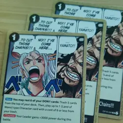One Piece Card Game OP-05 To Cut Those Chains!!! OP16-099 EN Counter Lot x3 - Image 1
