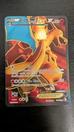 Pokemon Charizard EX Full Art 100/106 XY Flashfire TCG Card - Image 1