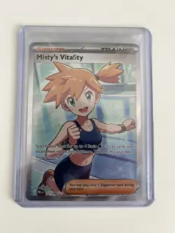 Misty’s Vitality 111/084 - Ultra Rare - Mega Evolution Pitch Black Pokemon Card. - Image 1