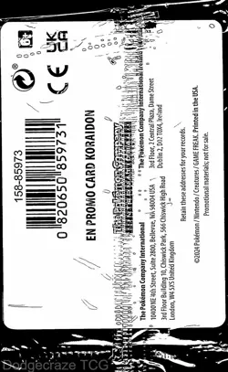 Koraidon (Gamestop Promo) 119/162 Holo Miscellaneous Cards & Products Pokemon NM - Image 2