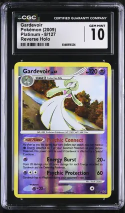 CGC 10 GEM MINT Gardevoir 8/127 Platinum Reverse Holo Pokemon Card - Image 1