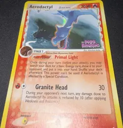 Aerodactyl 35/110 EX Holon Phantoms - reverse holo - STAMPED - LP - Image 1