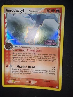Aerodactyl 35/110 EX Holon Phantoms - reverse holo - STAMPED - LP - Image 4