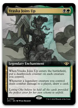 Vraska Joins Up (Extended Art) #366 (NM) Thunder Junction OTJ Magic MTG - Image 1