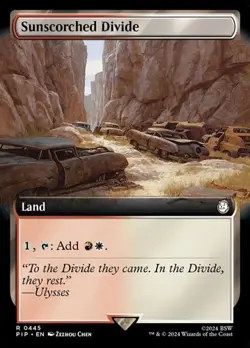 Sunscorched Divide - Extended Art PIP NM MTG - Image 1