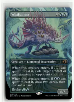 Wistfulness Borderless FOIL Lorwyn Eclipsed MTG NM - Image 1