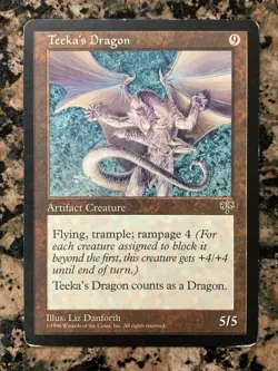 MTG Teeka's Dragon x1 Mirage, Magic the Gathering - Image 1