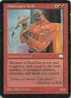 Maraxus of Keld Rare Weatherlight Magic: The Gathering Heavily Played - Image 1