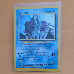 Pokemon TCG Suicune 14/64 Neo Revelation Holo Rare Unlimited English 2000 70 HP - Image 1