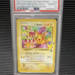 Pokemon TCG _____'s Pikachu 24/53 Celebrations Classic Collection EN PSA 10 Holo - Image 1