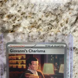 Pokemon TCG 151 Full Art Trainer Giovanni's Charisma 204/165 - Image 2