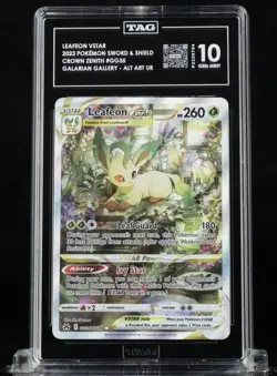 Pokemon - Leafeon VSTAR GG35/GG70 Crown Zenith UR Holo Alt Art 2023 TAG 10 - Image 1
