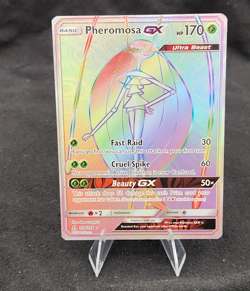 Pokemon TCG Pheromosa GX 158/156 Secret Rare Full Art Sm-Ultra Prism - Image 1