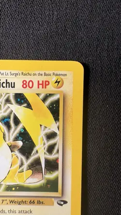 Pokemon TCG Gym Challenge Unlimited LT. SURGE'S RAICHU 11/132 Holo Rare NM - Image 3