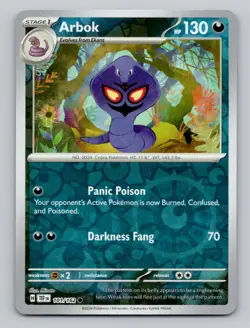 Arbok 101/162 Common Temporal Forces Pokemon Reverse Holo Near Mint - Image 1