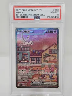 2023 Pokemon Mew ex Promo 151 Ultra Premium Collection PSA 8 - Image 1