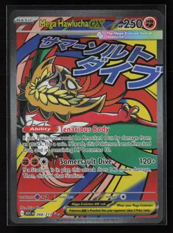 Mega Hawlucha ex 268/217 Mega Attack Rare Ascended Heroes Pokemon Holo - Image 1