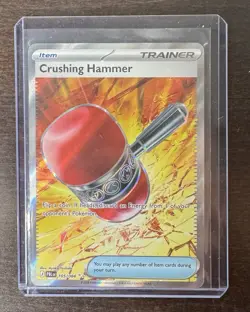 Crushing Hammer 105/084 Ultra Rare Pitch Black Pokemon NM - Image 3