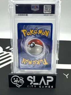2000 Pokemon Gym Heroes Rocket’s Hitmonchan 11/132 HOLO PSA 8 NM-MT SWIRL - Image 3