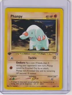 Phanpy 43/111 N1 UC Pokemon 1st Edition NM/M 2000 - Image 1