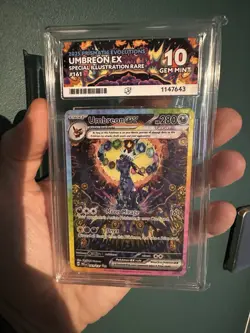 Pokemon TCG Umbreon-EX Sir 161/131 Prismatic Evolutions Ace 10 PERFECT SUBGRADES - Image 5