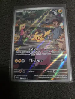 Pokemon Pikachu 173/165 Scarlet & Violet 151 Illustration Rare - Image 1
