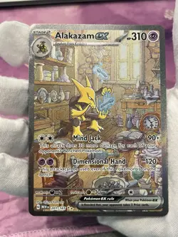 Pokemon Alakazam ex 201/165 Scarlet & Violet 151 Special Illustration Rare NM - Image 3