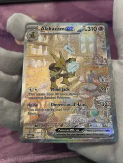 Pokemon Alakazam ex 201/165 Scarlet & Violet 151 Special Illustration Rare NM - Image 4