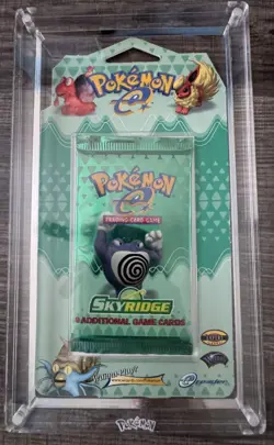 Pokemon Skyridge Blister Pack Sealed Poliwrath Art - Image 1