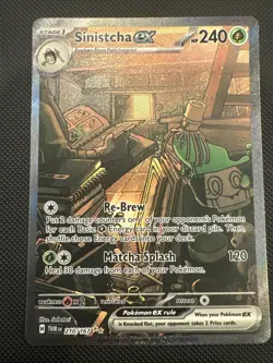 Sinistcha ex 210/167 Twilight Masquerade Pokemon Holo NM - Image 1