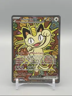 Pokemon Perfect Order Meowth EX SIR Special Illustration Rare 121/088 - Image 1