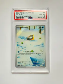 SNORUNT #188 PSA 10 • 2023 POKEMON PAR EN-PARADOX RIFT ILLUSTRATION RARE - Image 1