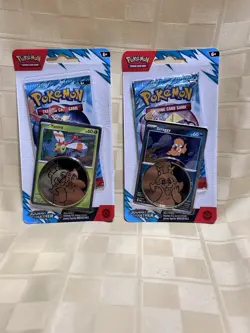 Pokemon TCG Journey Together Blister Pack Yanma And Scraggy Promo Cards - Image 1