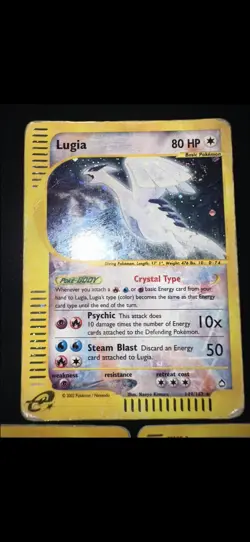 Pokemon AQUAPOLIS - #148 Kingdra #149 Lugia #150 Nidoking Holo Crystal - ENG - Image 4
