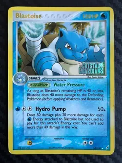 Pokemon TCG Blastoise 14/100 EX Crystal Guardians Reverse Holo Rare MP/HP - Image 1