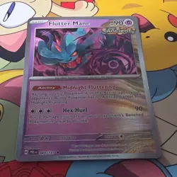 The Pokemon Company Flutter Mane 043/131 SV Prismatic Evolutions Master Ball Ho… - Image 1
