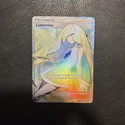 ☆2017 Pokemon Lusamine (Full Art) 110/111 Sm-Crimson Invasion Holo Ultra Rare☆ - Image 1