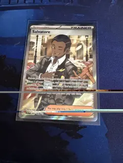 Pokemon TCG Salvatore 202/162 Temporal Forces Full Art Holo Rare M - Image 1