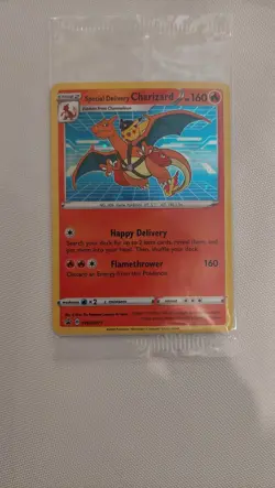 Pokemon Special Delivery Charizard SWSH075 2022 Promo *SEALED* - Image 1